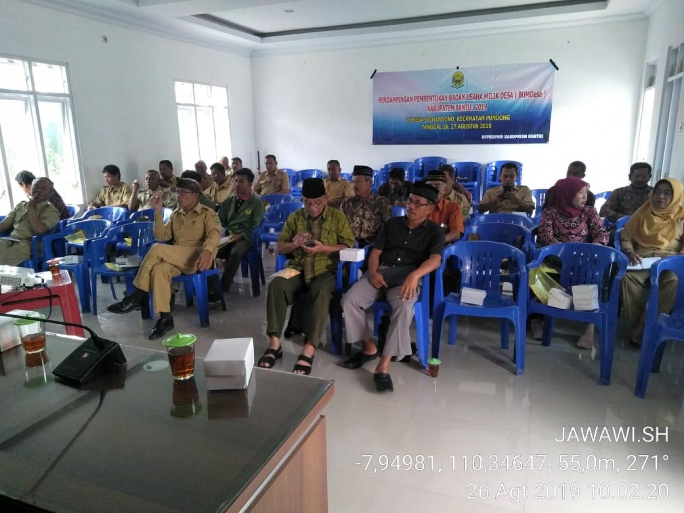 SOSIALISASI DAN FASILITASI PEMBENTUKAN BUMDES